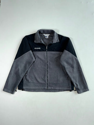 Columbia Interchange Grey & Black Fleece Zip Jacket (2XL/3XL)