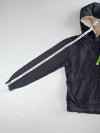 Vintage Jeep Charcoal Grey Sherpa Lined Zip-Up Hoodie