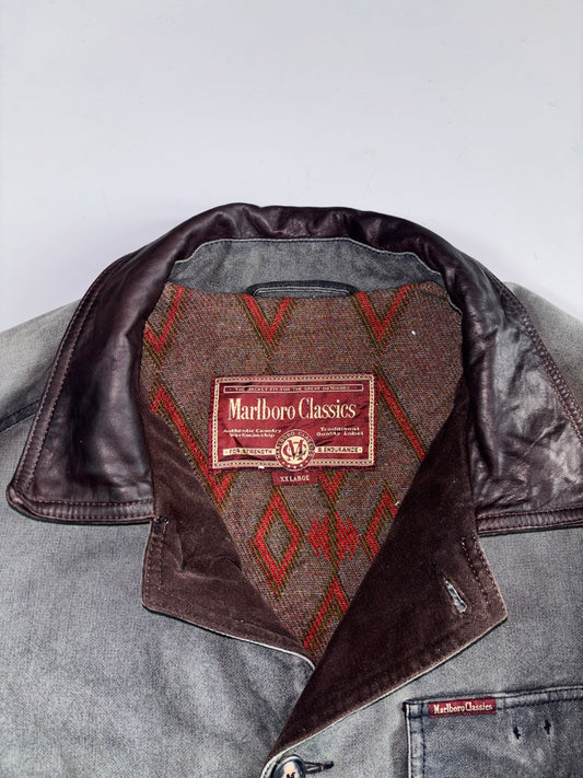Marlboro Classics Country & Outdoors Chore Jacket | Leather Collar (2XL)
