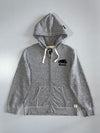 Roots Canada Beaver Logo Zip-Up Hoodie Salt & Pepper Grey (L)