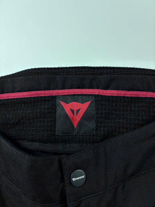 Dainese Black Motorcycle Riding Pants – Reflective Panels Knee Paded (W:40) (L:43)