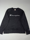 Champion Script Logo Crewneck Sweatshirt – Charcoal Grey (2XL)