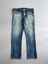 Levi’s Distressed Bleach-Splash Jeans (W:34) (L:40.5)