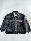Fat Joe FJ-560 “Next Generation Gear” Black Leather Varsity Jacket (5XL)