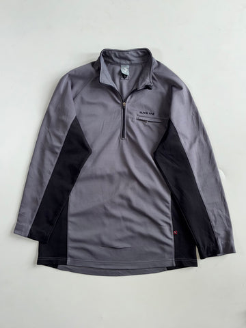 Black Yak Grey & Black Half-Zip Fleece(L)