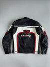 Ixon Fearless Leather Motorcycle Racing Jacket (Paded) (M)
