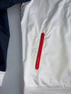 Nike Windrunner Hooded Jacket | White Red Black | Colorblock | (L)