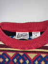 Magnificio Florence Multicolor Aztec Knit Sweater (Made in Italy) (M)