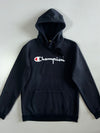 Champion Black Script Logo Hoodie (M)