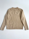 Lacoste Camel Beige Wool Blend Crewneck Sweater (S)