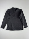 Eider French Alpine Quarter-Zip Fleece Pullover  Charcoal Grey Black (L)