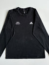 Adidas | Black "Three Stripes" Long Sleeve Tee | (L)