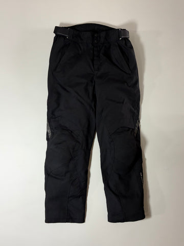 Polo Engineered Skin Motorcycle Riding Pants – Black Textile Biker Trousers (Knee Padded) (W:30)(L:39)