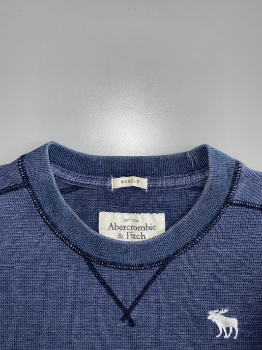 Abercrombie & Fitch | Waffle Knit Thermal | Navy (M)