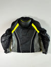 Dainese Black Leather Armoured Moto Racing Jacket Padded W/Back Hump (M)