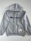 Champion Reverse Weave | Grey Script Hoodie (S)