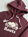 Roots Canada Classic Beaver Logo Hoodie – Burgundy (S)