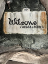Wilsons Premium Original Sued Leather Jacket Detectable Hood Furr Inside (M)