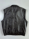 Enrico Gorlani Multi-Pocket Leather Utility Vest (L)