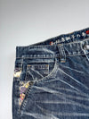 Jizo “Karashishi & Peony” Fully Embroidered Japanese Denim Pants (W:34|L:38)