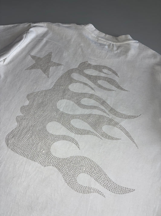 Hellstar “Enlightenment Club” Graphic Rhinestone Tee (L)