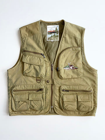 Vintage Pro-Specs Outdoor Olive Utility Fishing Vest – 95 (M)