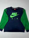 Nike Air Colorblock Crewneck Sweatshirt Navy/Green  (2XL/3XL)