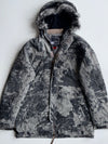Vintage Oakley Archive Map Print Fur Hood Technical Parka Jacket (XL)