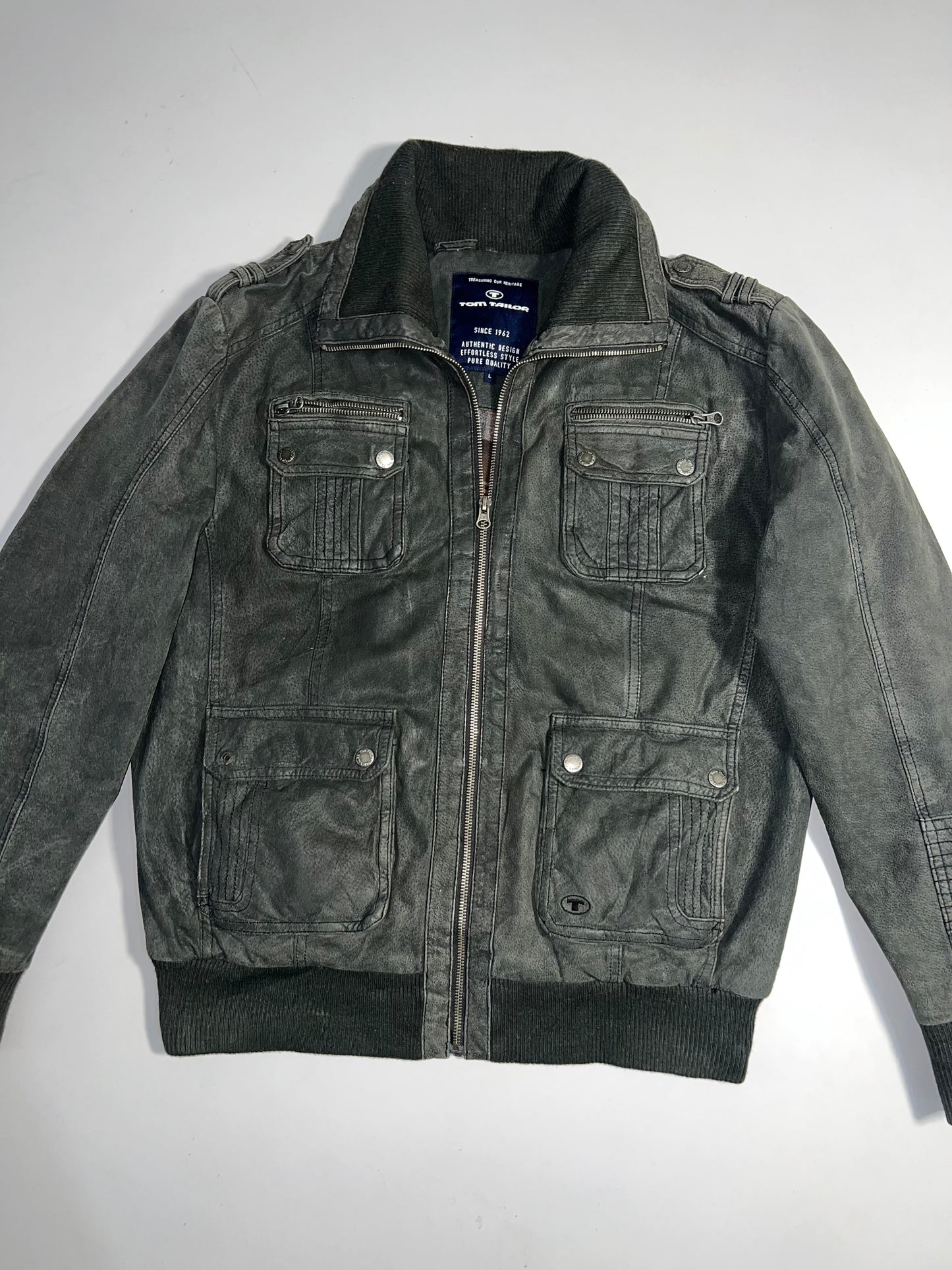 ZSuper Premium Tom Tailor RARE Original Leather Jacket (L)