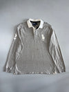Polo Ralph Lauren Big Pony Long Sleeve Rugby Polo in Grey Marl (XL)