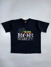 Bob Marley Official | Rasta Flag Crest Graphic Tee | Black (2XL)