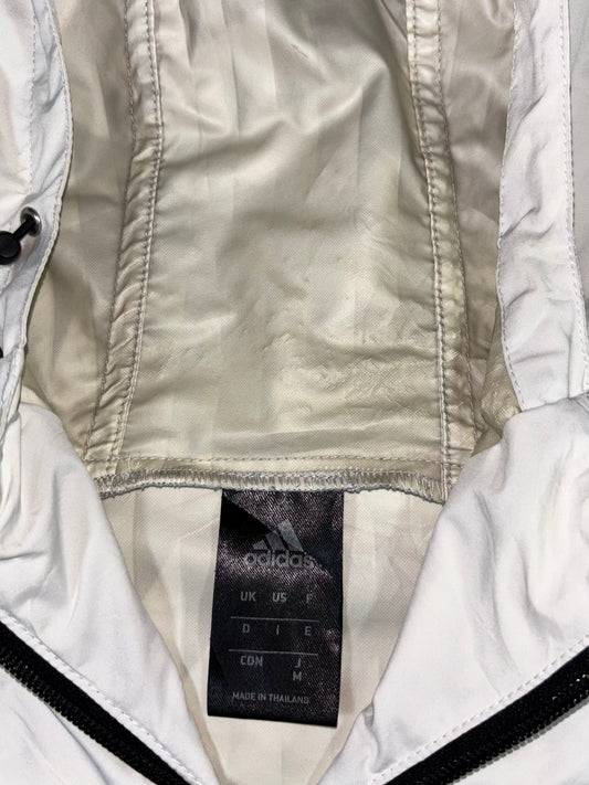 Adidas Off-White Zip-Up Windbreaker Jacket (M)