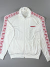 Adidas Originals Red Trefoil Taped White Track Jacket (XL)