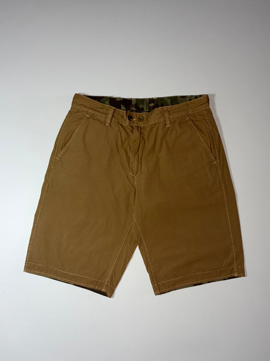 Reversible Camo / Khaki Chino Shorts – 2-in-1 (W:34) L:22)