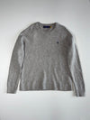 Polo Ralph Lauren Textured Knit Crewneck Sweater, Heather Grey, Size (XL)