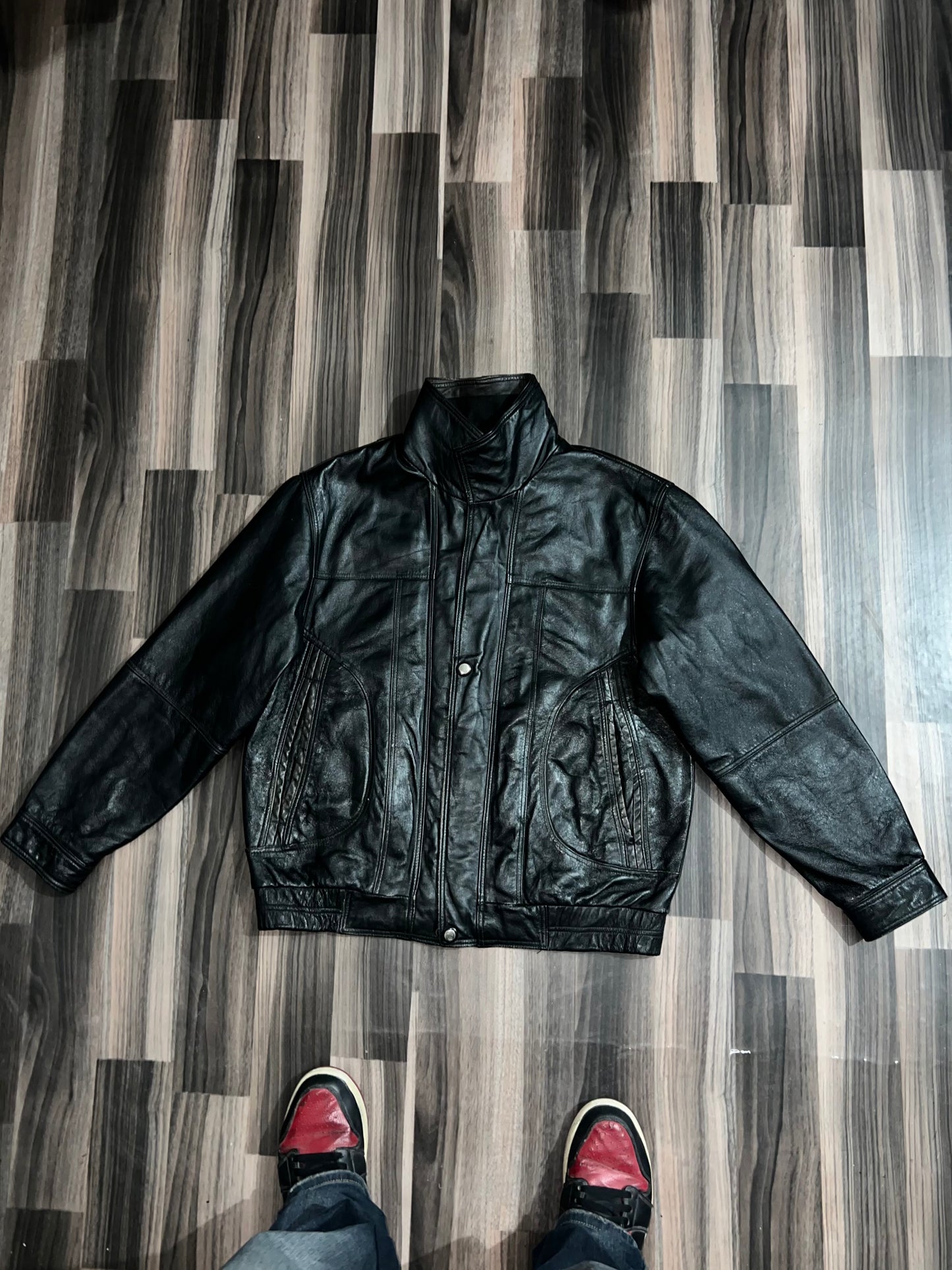 ZHAREL DAVIDSON LEATHER JACKET (RARE) (L/XL)