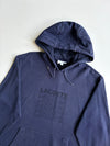 Lacoste Navy Stacked Logo Hoodie – FR 7 /(2XL)
