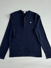 Abercrombie & Fitch Henley Long Sleeve T-Shirt – Navy (L)