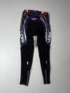 MCN Padded Cycling Tights, Navy & Orange (W:24) (L:34)