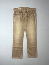 Vintage Gap 1969 Beige Washed Slim Denim Jeans (W:33) (L:38)