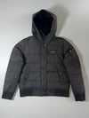 Superdry Black Hooded Puffer Bomber Jacket (M)