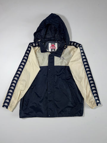Kappa | Navy & Cream Colorblock Hooded Jacket (XL)