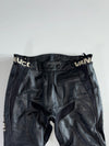 Vanucci Vintage Black Genuine Leather Armoured Moto Racing Pants Knee Padded  (W:36|L:38)