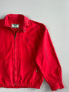 Vintage Bossini Harrington Jacket Red Cotton Casual Wear(M)