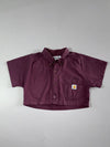 Carhartt | Cropped Button Down Shirt Plum Women’s | (S)