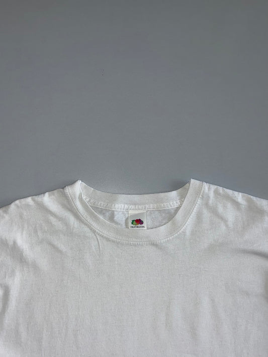 Fruit of the Loom Plain Crew Neck Basic T-Shirt White (L)