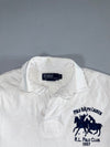 Polo Ralph Lauren White Embroidered Long Sleeve Rugby Shirt  Size (M)