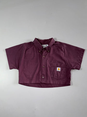 Carhartt | Cropped Button Down Shirt Plum Women’s | (S)