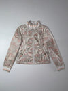 The North Face Women’s Metallic Camo Print Windbreaker Jacket (S/M)