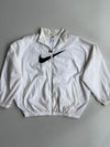 Nike Big Swoosh Zip-Up Windbreaker Jacket White (2Xl)